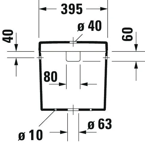Spülkasten „Happy D.2“ 39,5 × 39,5 × 16 cm Spülkasten „Happy D.2“ 39,5 × 39,5 × 16 cm