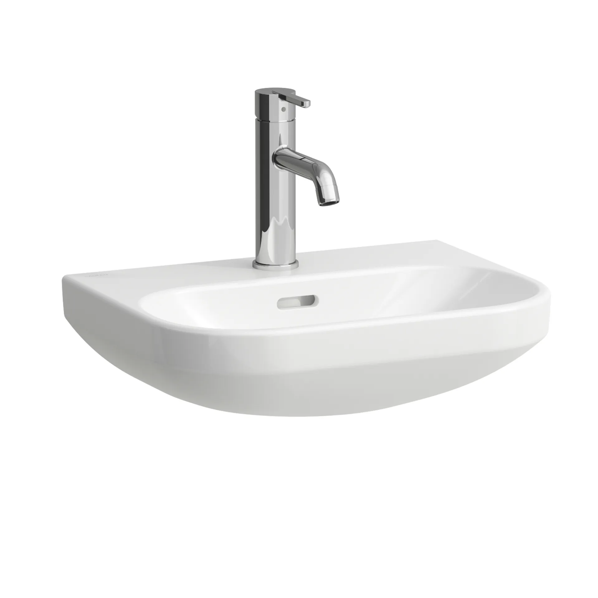 Handwaschbecken LUA 340x450x145 1 Hahnloch mit Überlauf weiß Handwaschbecken LUA 340x450x145 1 Hahnloch mit Überlauf weiß