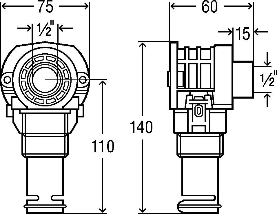 Viega „Sanfix P“ Fitting mit 2 Anschlüssen