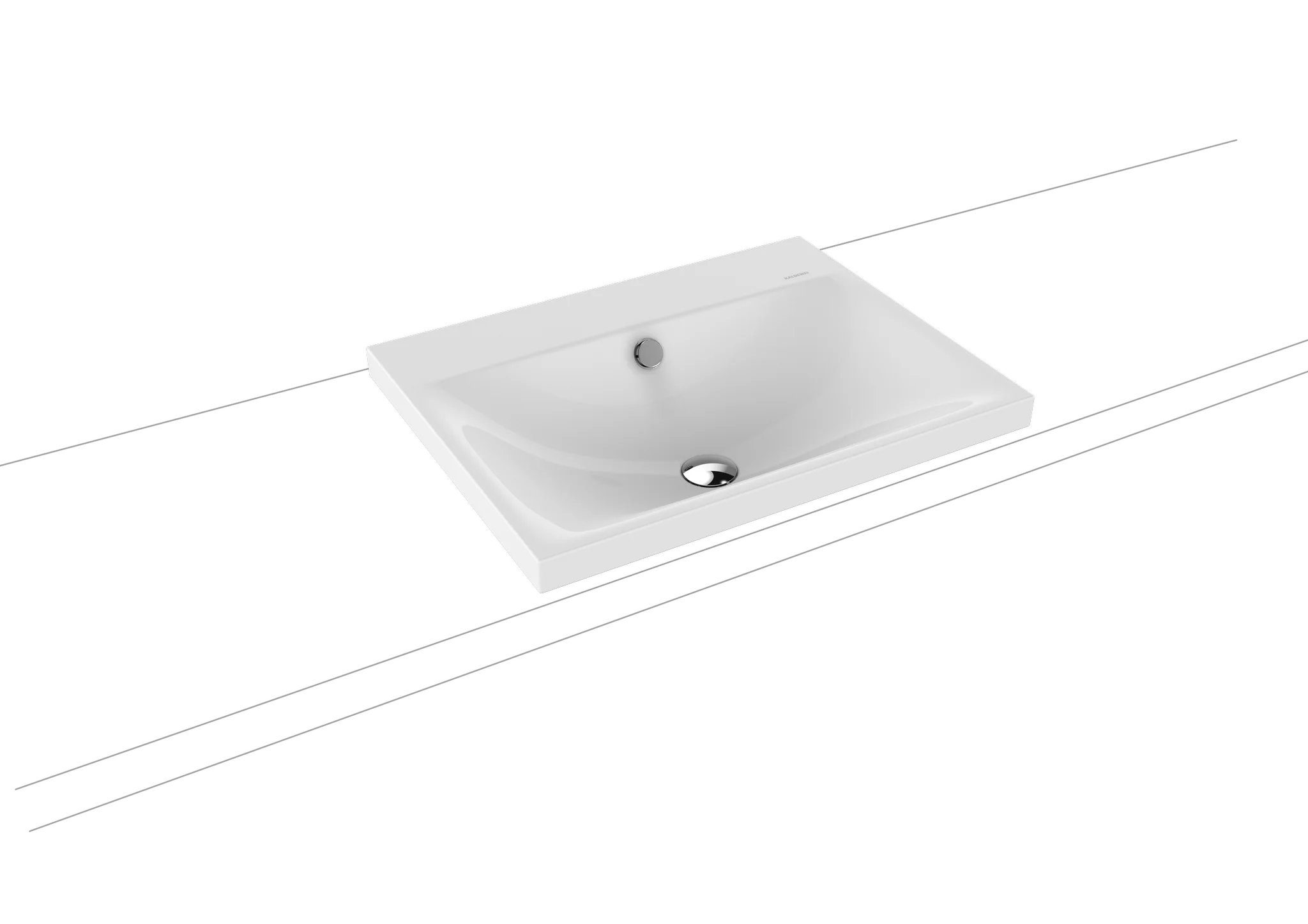 Kaldewei SILENIO Aufsatzwaschtisch, alpinweiß, Perl-Effekt, 600x460 mm, Randhöhe 40 mm Kaldewei SILENIO Aufsatzwaschtisch, alpinweiß, Perl-Effekt, 600x460 mm, Randhöhe 40 mm