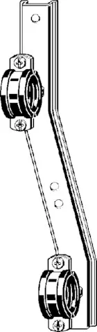Viega „Sanfix“ Montageschiene für Wandscheibe verzinkt Viega „Sanfix“ Montageschiene für Wandscheibe verzinkt