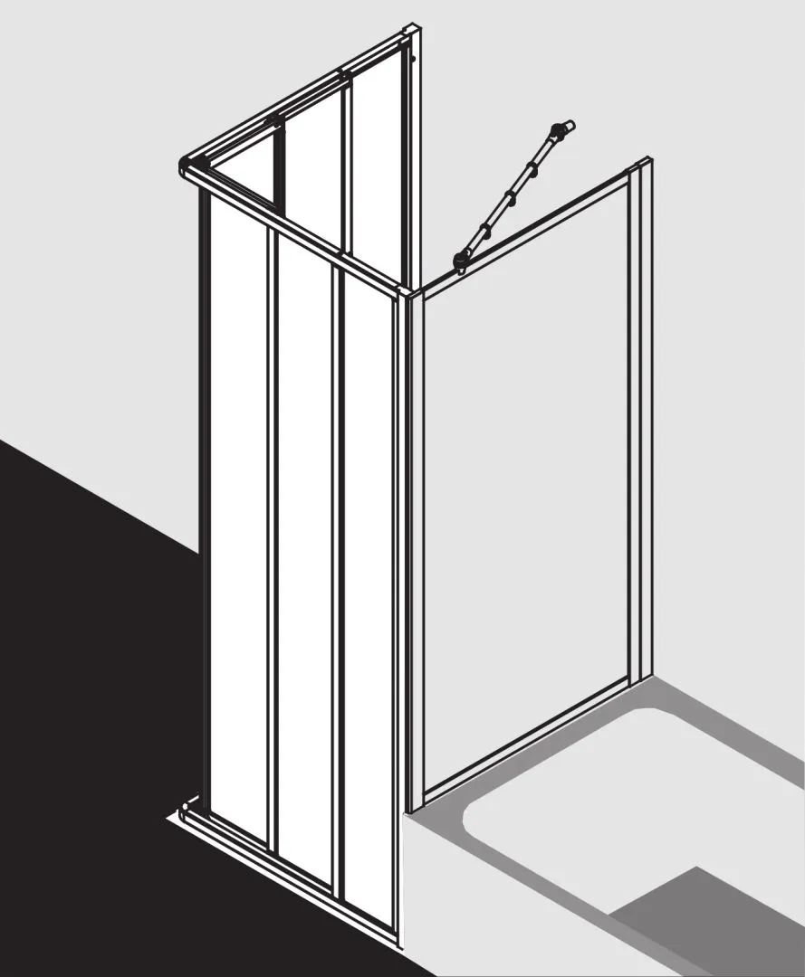 Kermi Duschtür Eckeinstieg 3-teilig (Gleittüren) Halbteil „NOVA 2000“ Eckeinstieg 3-teilig-Gleittüren Halbteil Glas Kerolan Fontana, Profile Silber Mattglanz, BV: 870 - 892 mm WE: 880 - 902 mm H: 2000 mm Kermi Duschtür Eckeinstieg 3-teilig (Gleittüren) Halbteil „NOVA 2000“ Eckeinstieg 3-teilig-Gleittüren Halbteil Glas Kerolan Fontana, Profile Silber Mattglanz, BV: 870 - 892 mm WE: 880 - 902 mm H: 2000 mm