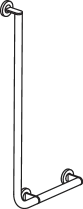 Winkelgriff,d:32, A1:900, W1:400, re, plvb weiß tiefmatt Winkelgriff,d:32, A1:900, W1:400, re, plvb weiß tiefmatt