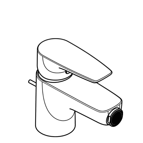 Kludi PURE&SOLID Bidet-EHM mit Metallablaufg. chrom Kludi PURE&SOLID Bidet-EHM mit Metallablaufg. chrom