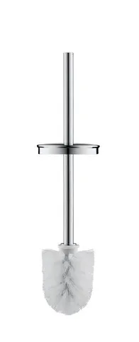 Duravit Toilettenbürstengarnitur bodenstehend „D-Code“ 8,9 × 38,5 cm in chrom, Befestigung sichtbar Duravit Toilettenbürstengarnitur bodenstehend „D-Code“ 8,9 × 38,5 cm in chrom, Befestigung sichtbar