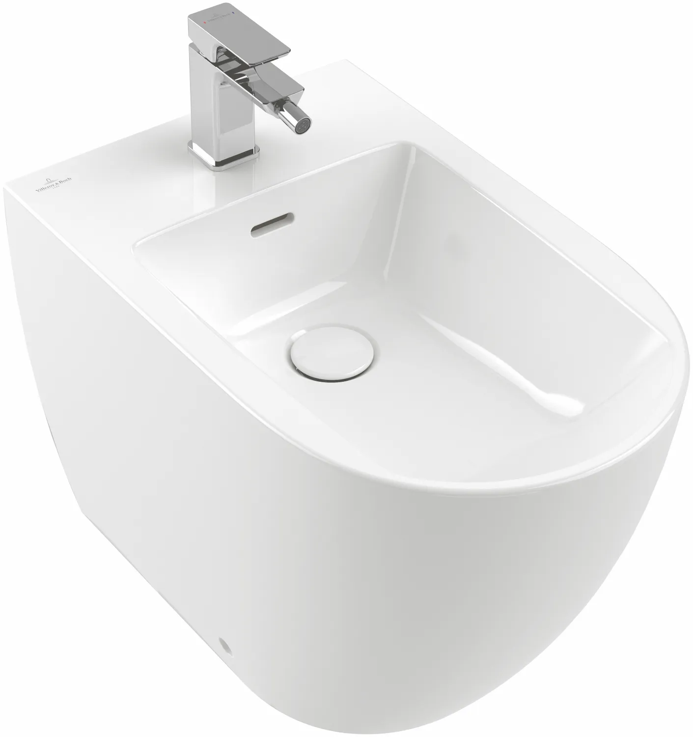 Stand-Bidet „Subway 3.0“ bodenstehend 37 × 40 × 59,5 × 59,5 cm in Weiß Alpin