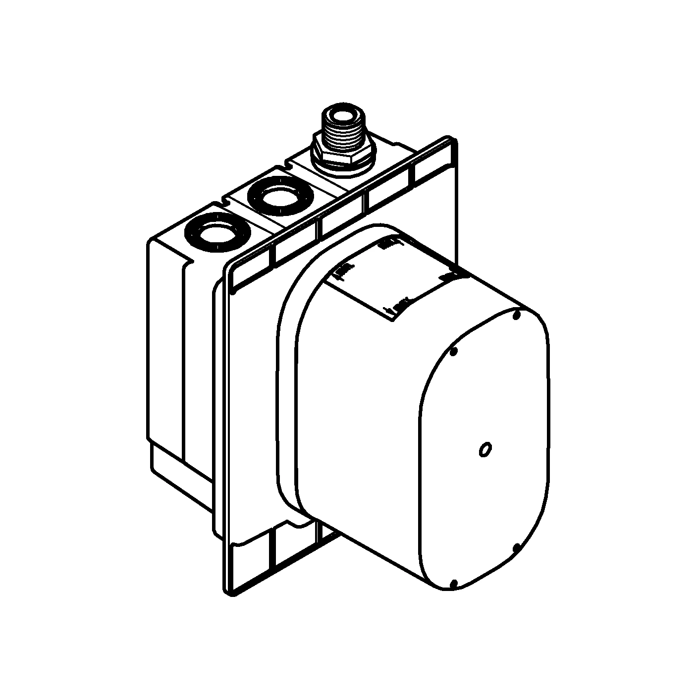 Unterputz-Einbaukasten Euroeco CE 36337_1, ohne Mischung, für IR-Fertigmontagesets, mit Dichtmanschette, für normgerechte Wanddurchführung bei Wassereinwirkung nach DIN 18534:2017