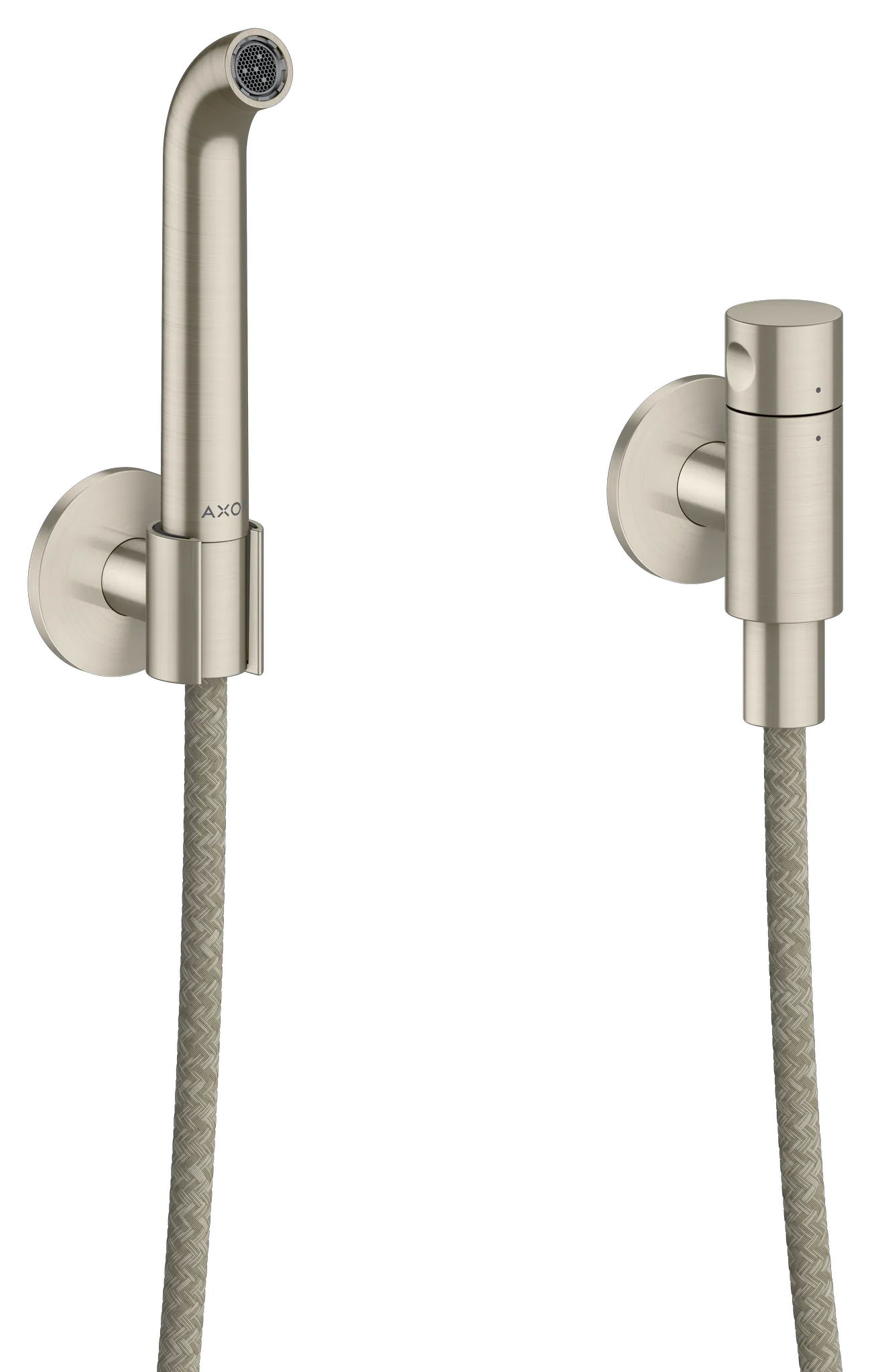 Hansgrohe AXOR One Mischer Gießrohrset, Brushed Nickel