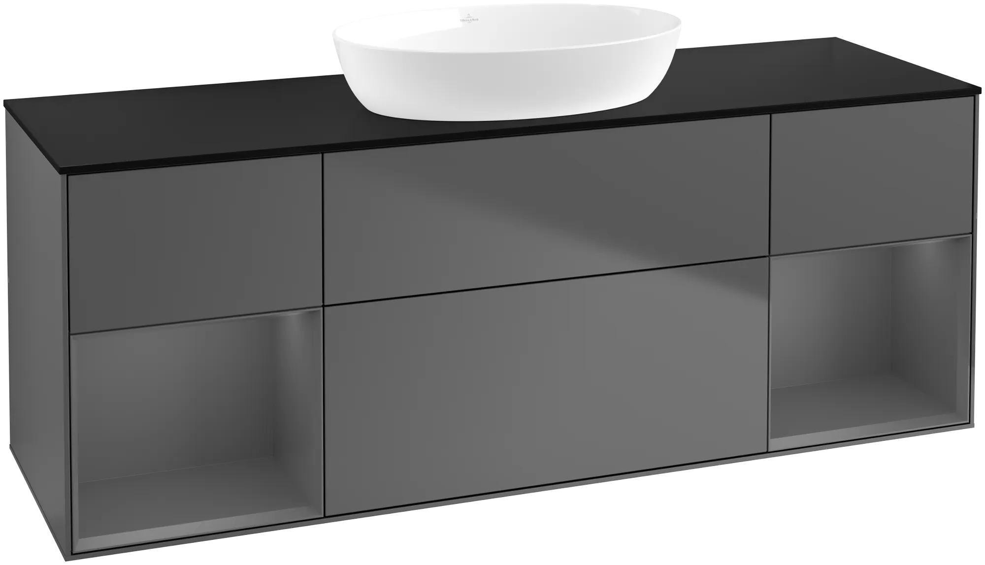 Villeroy & Boch Finion Waschbeckenunterschrank GD0 1600x603x501mm Anthracite Matt