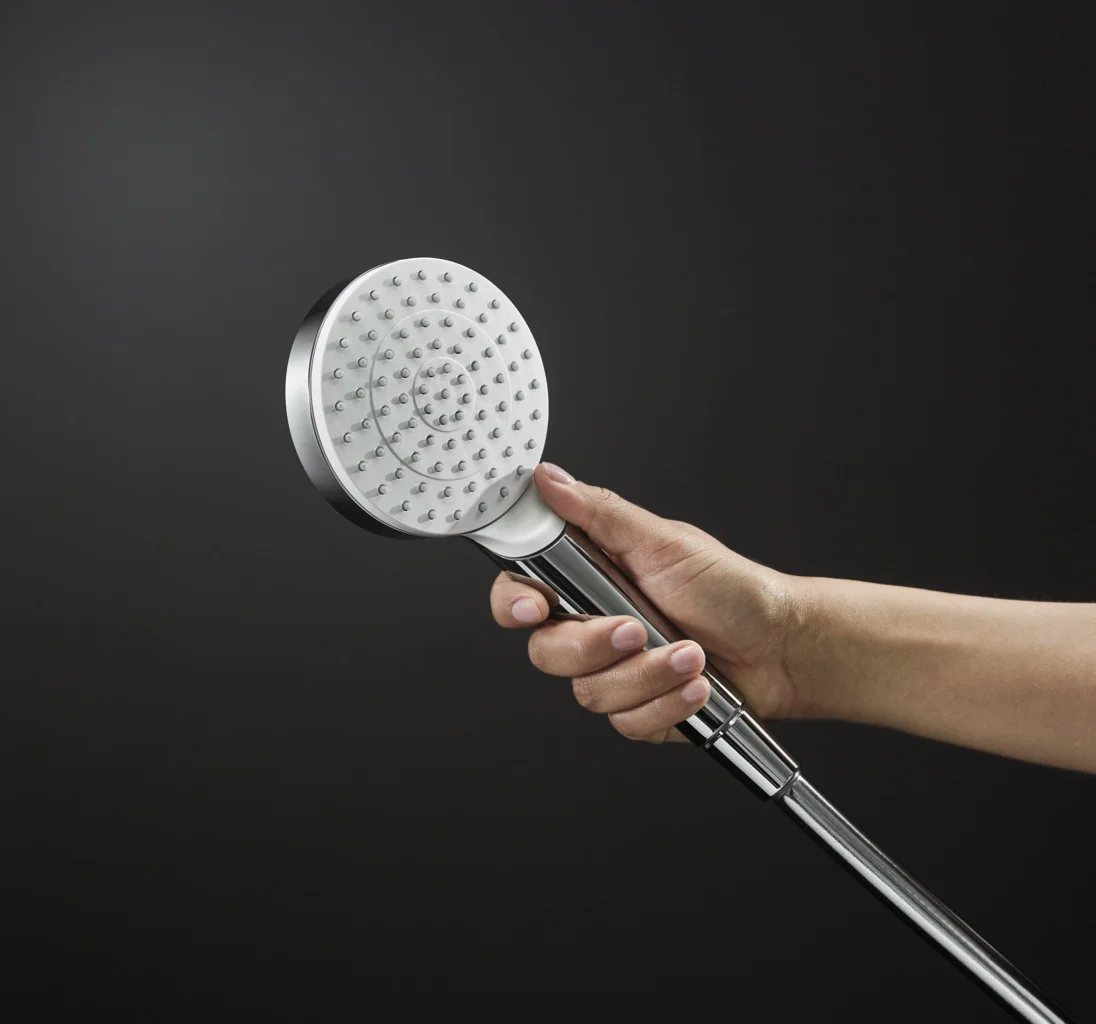 Hansgrohe Crometta Handbrause 1jet EcoSmart+, weiß/chrom, 100 mm Brausekopfgröße, max. Durchflussmenge 4,8 l/min bei 3 bar Hansgrohe Crometta Handbrause 1jet EcoSmart+, weiß/chrom, 100 mm Brausekopfgröße, max. Durchflussmenge 4,8 l/min bei 3 bar