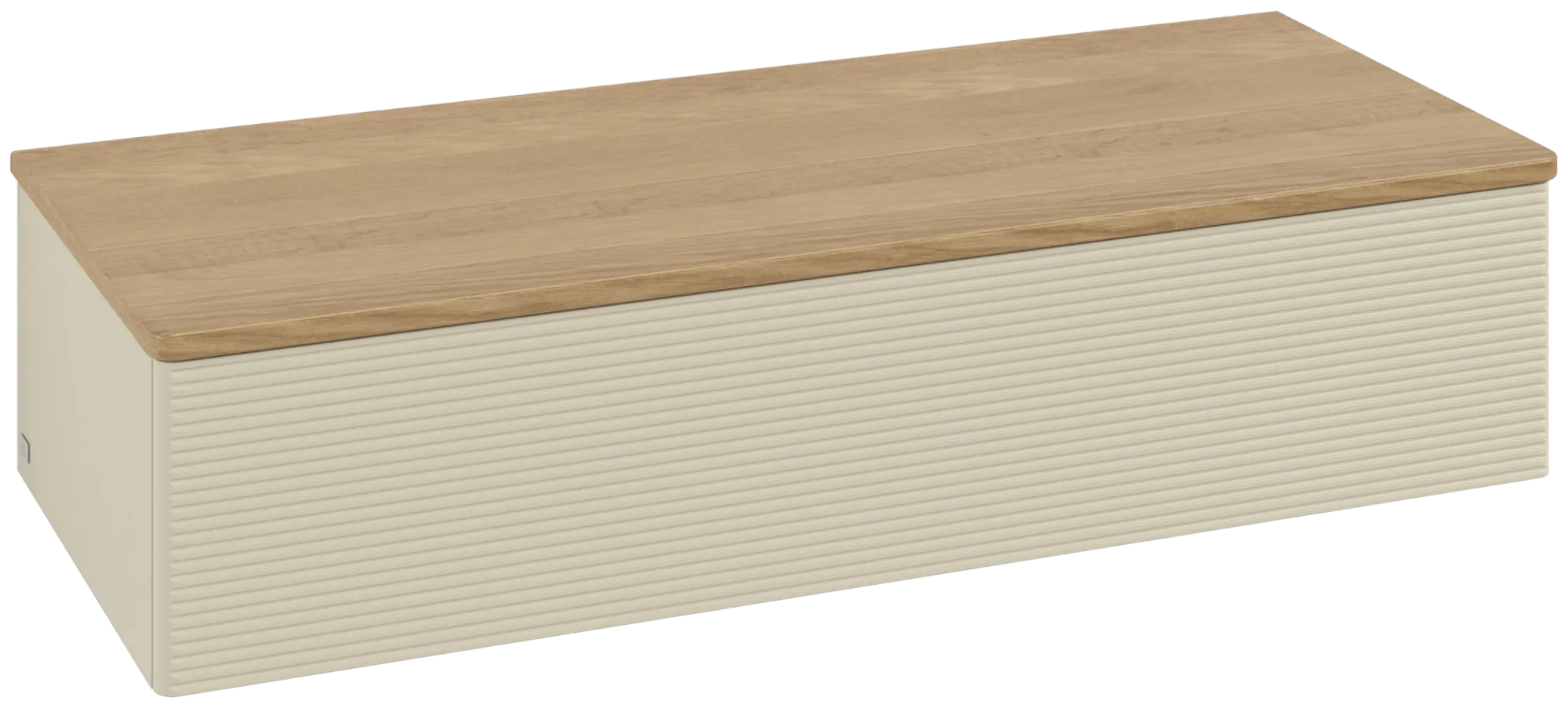 Villeroy & Boch Antao Sideboard K41, 1200x268x500mm, Silk Grey Matt Lacquer / Honey Oak