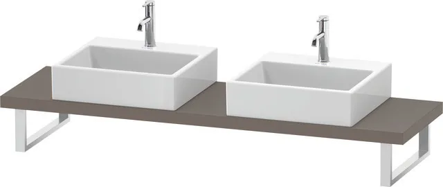 Duravit Konsole „L-Cube“ in Basalt Matt Duravit Konsole „L-Cube“ in Basalt Matt