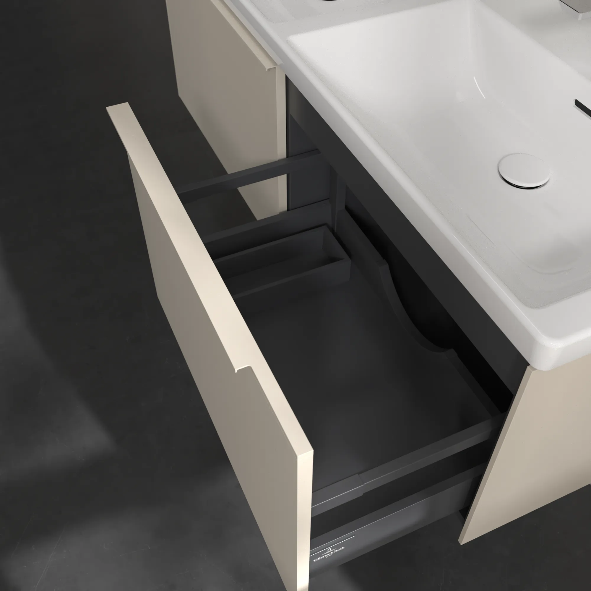 Villeroy & Boch Subway 3.0 Waschbeckenunterschrank C56702, 1272 x 429 x 478 mm, Cashmere Grey