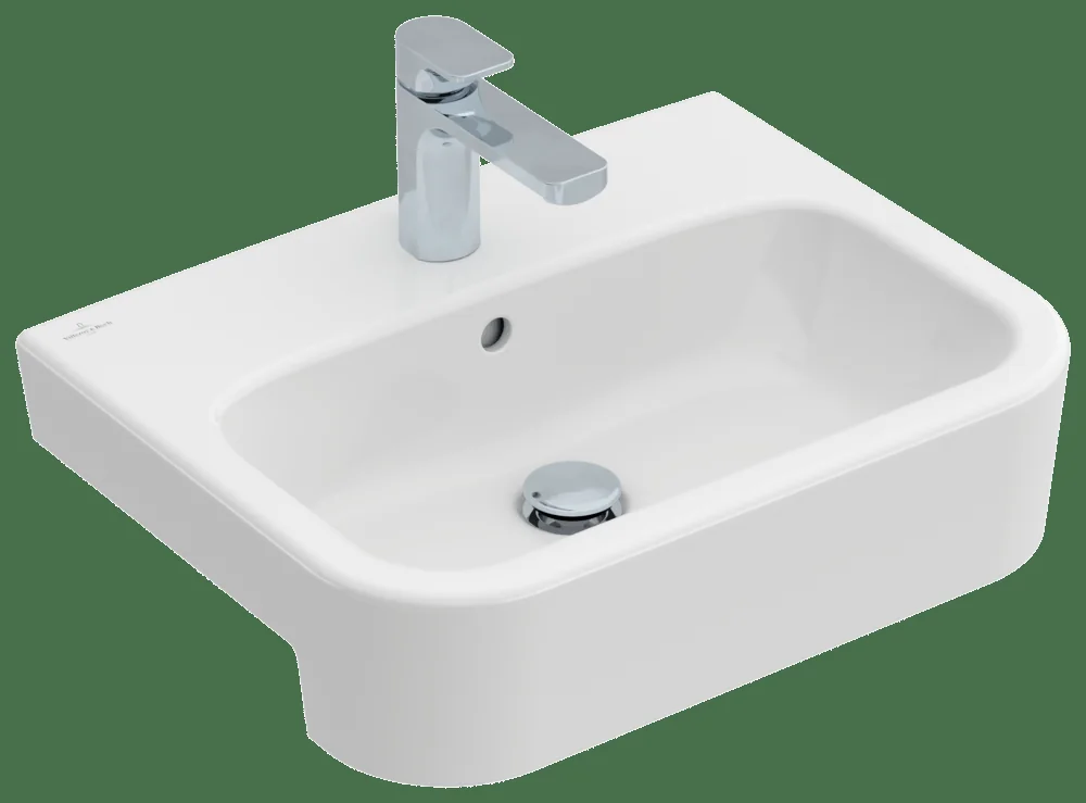Villeroy & Boch Architectura Vorbauwaschbecken 550x430mm Rechteck 1HL. m. ÜL. Weiß Alpin Villeroy & Boch Architectura Vorbauwaschbecken 550x430mm Rechteck 1HL. m. ÜL. Weiß Alpin
