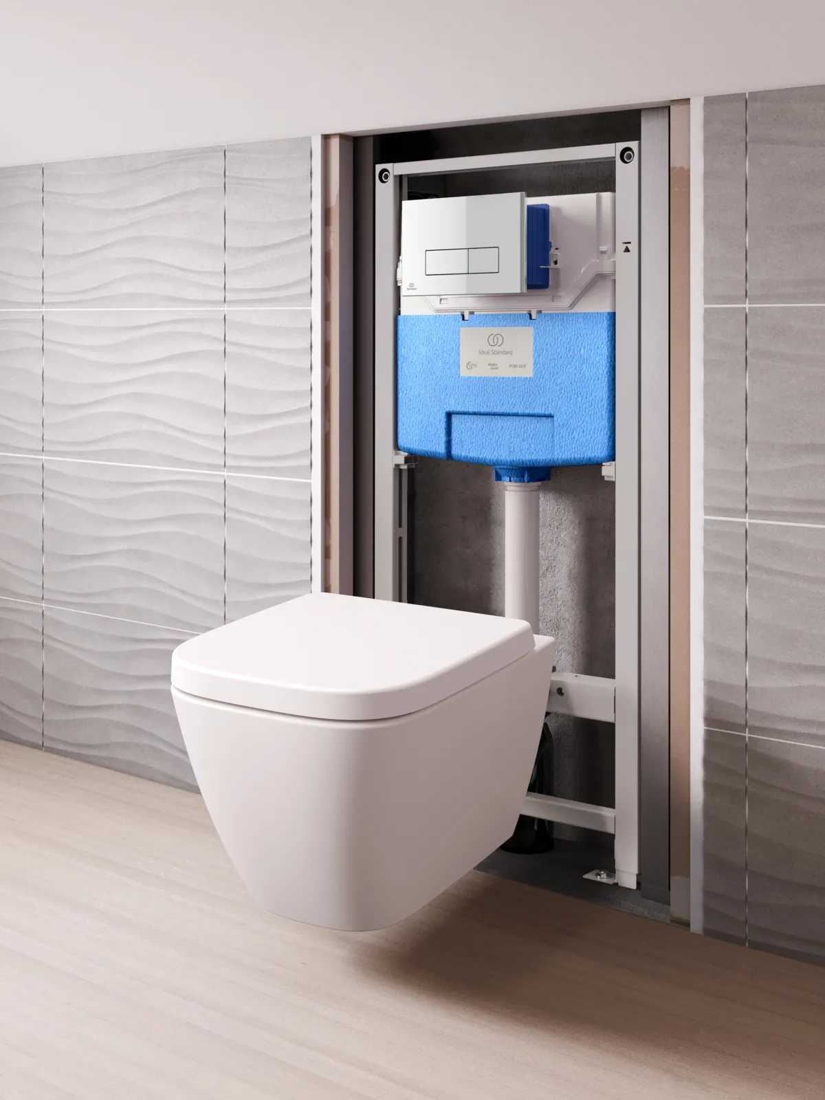 Ideal Standard Oleas WC Betätigungsplatte P2, pneumatisch, Chrom Ideal Standard Oleas WC Betätigungsplatte P2, pneumatisch, Chrom