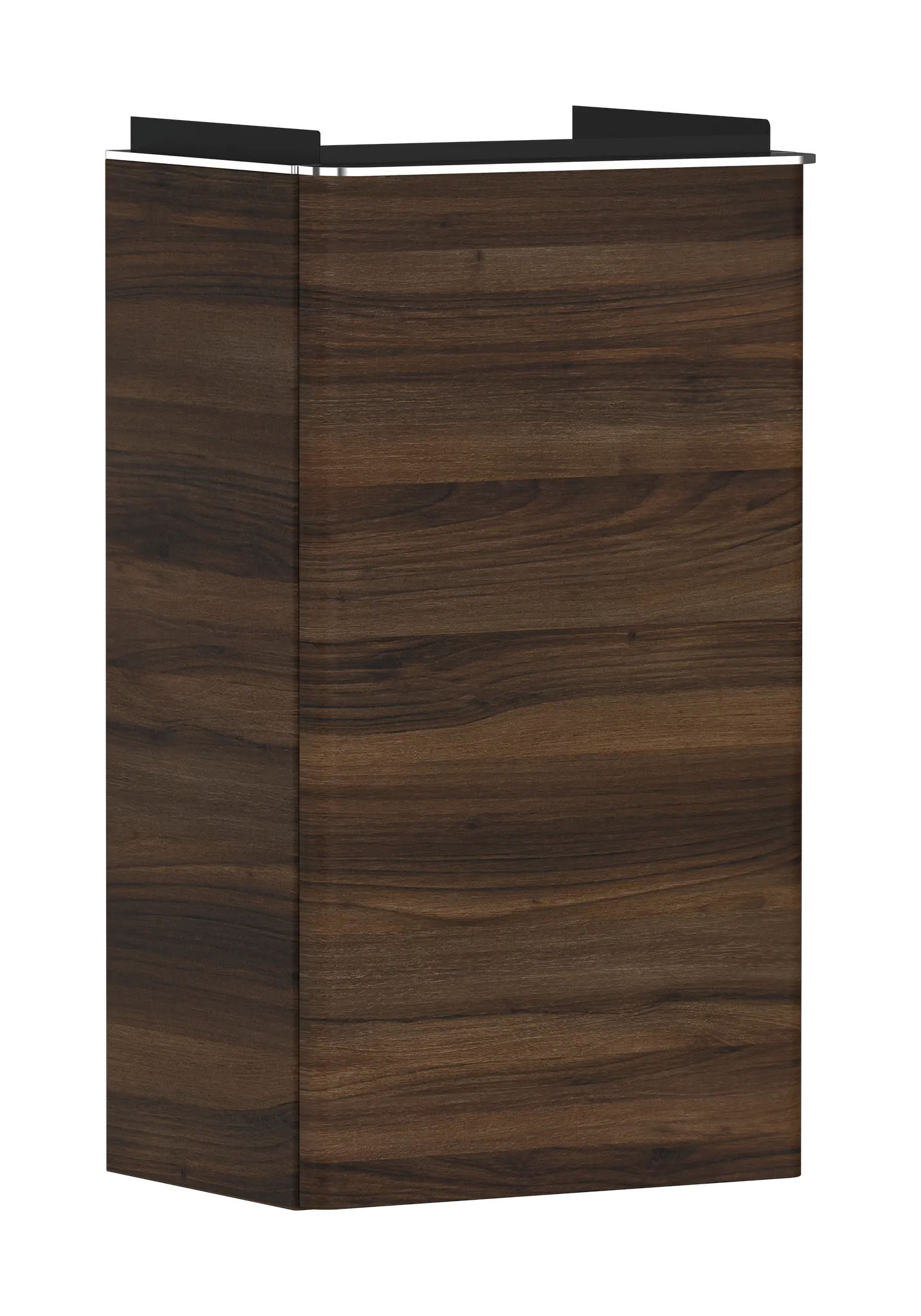 Hansgrohe Xelu Q Waschtischunterschrank Nussbaum Dunkel 340x245mm, Türanschlag links, Oberfläche Griff: Chrom Hansgrohe Xelu Q Waschtischunterschrank Nussbaum Dunkel 340x245mm, Türanschlag links, Oberfläche Griff: Chrom