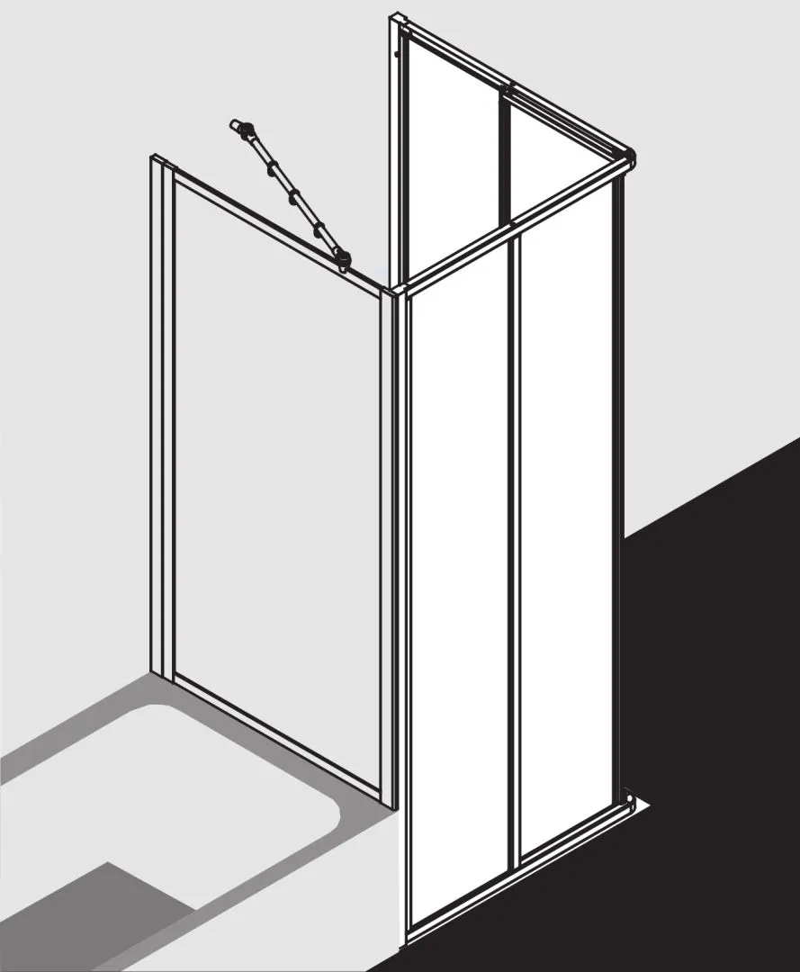Kermi Duschtür Eckeinstieg 2-teilig (Gleittüren) Halbteil „NOVA 2000“ Glas Kerolan Fontana, Profile Silber Mattglanz, BV: 720 - 742 mm WE: 730 - 752 mm H: 2000 mm Kermi Duschtür Eckeinstieg 2-teilig (Gleittüren) Halbteil „NOVA 2000“ Glas Kerolan Fontana, Profile Silber Mattglanz, BV: 720 - 742 mm WE: 730 - 752 mm H: 2000 mm