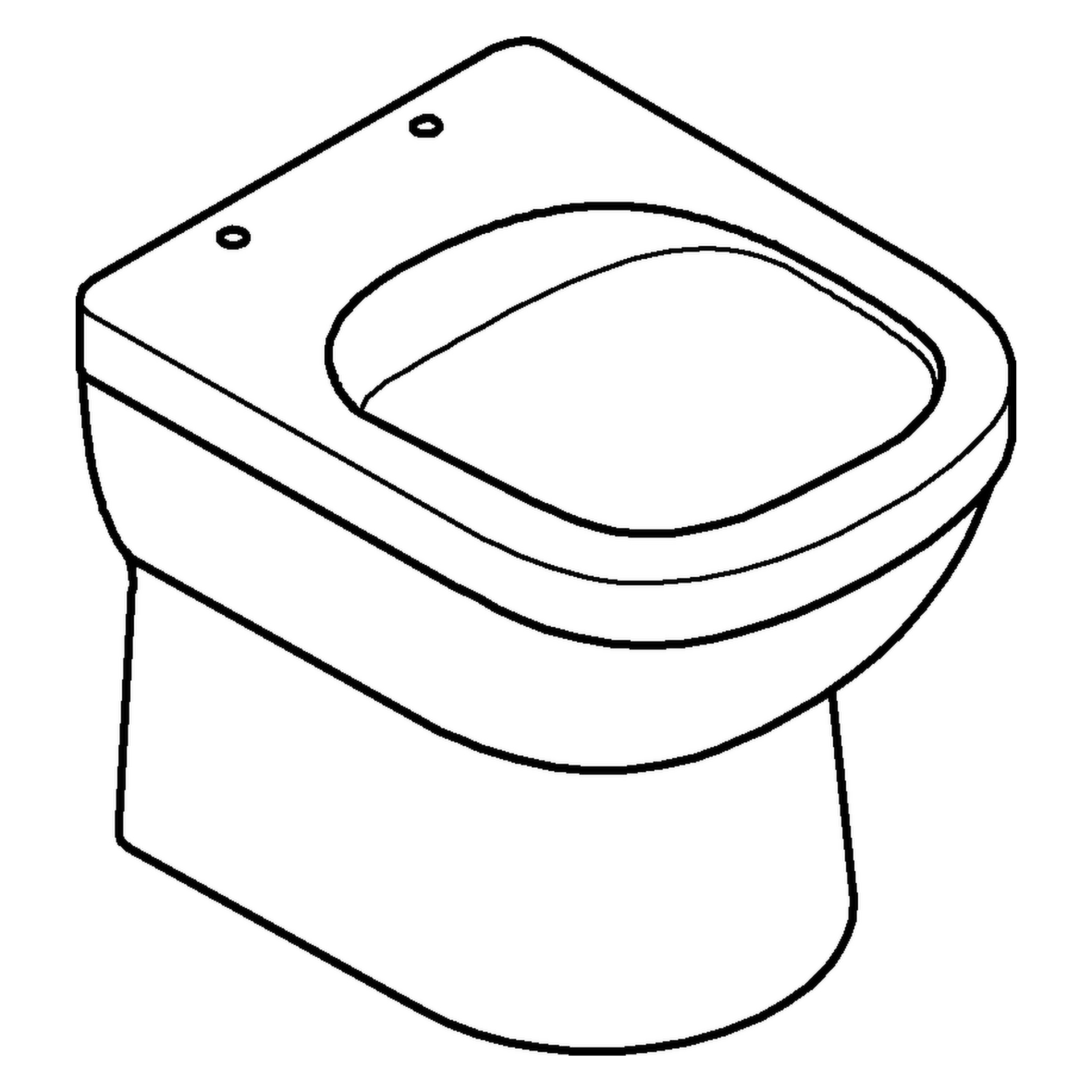 GROHE Stand-Tiefspül-WC Euro Keramik 39329, Abgang universal, spülrandlos, aus Sanitärkeramik, alpinweiß