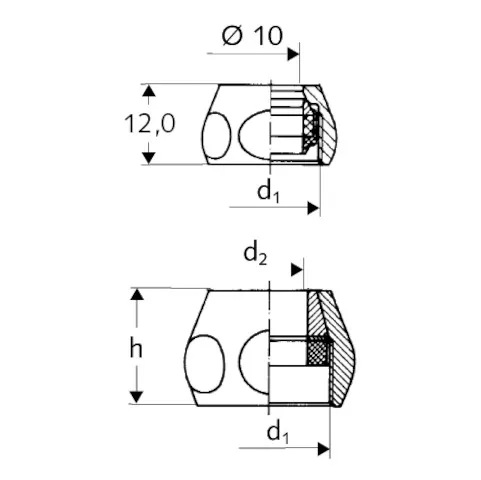 Quetschverschraubung - Komplett, Ø 8, DN 10 G 3/8 IG, chrom Quetschverschraubung - Komplett, Ø 8, DN 10 G 3/8 IG, chrom