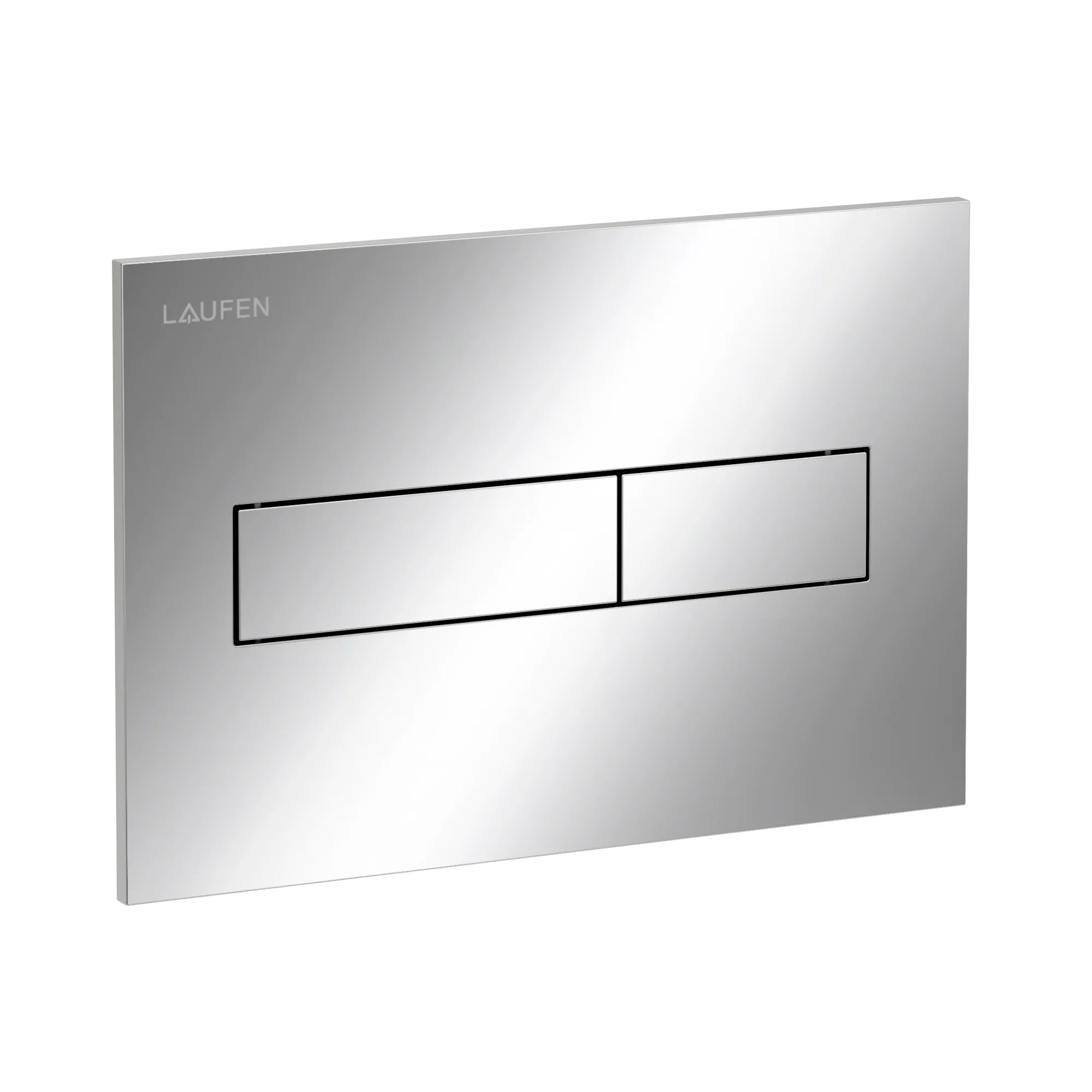 Betätigungsplatte HORIZON INEO 213x145x6, aus Kunsstoff, für Frontbetätigung oder Betätigung von oben, für Unterputz-Spülkasten mit Dual-Flush 2-Mengen-Spülsystem, weiß
