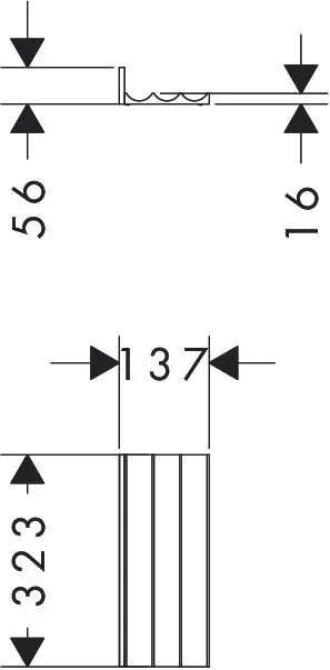 IntraStoris Schubkasteninnenenteilung Modul 140/320 Nussbaum Dunkel
