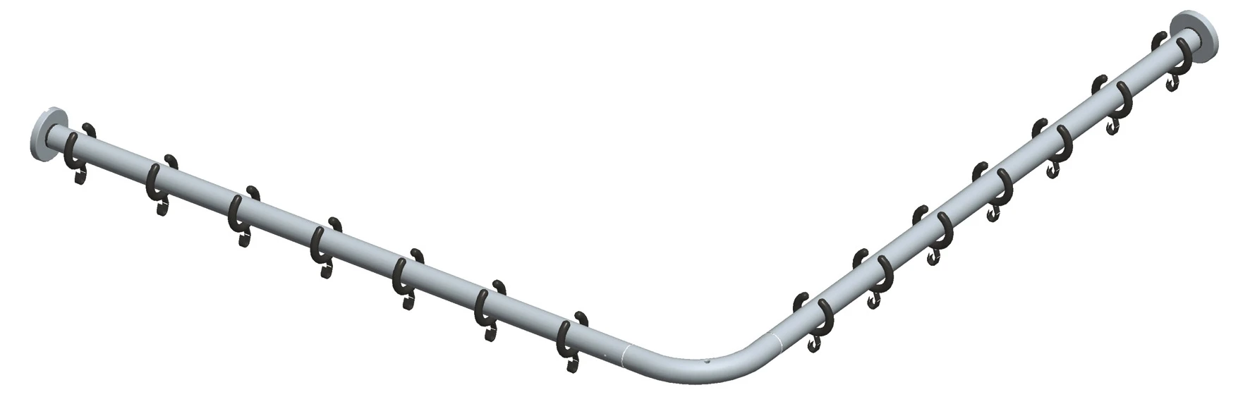 Plan 14939171000 Brausevorhangstangen-Set für Dusche Winkelform 1000 x 1000 mm silber-eloxiert Plan 14939171000 Brausevorhangstangen-Set für Dusche Winkelform 1000 x 1000 mm silber-eloxiert