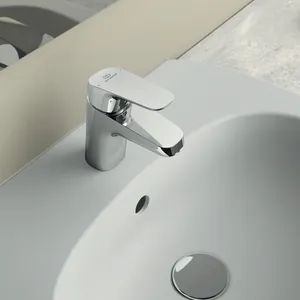 Waschtischarmatur Ceraflex, 5 l/min., ohne Ablaufgarnitur, Ausladung 101mm, Chrom Waschtischarmatur Ceraflex, 5 l/min., ohne Ablaufgarnitur, Ausladung 101mm, Chrom