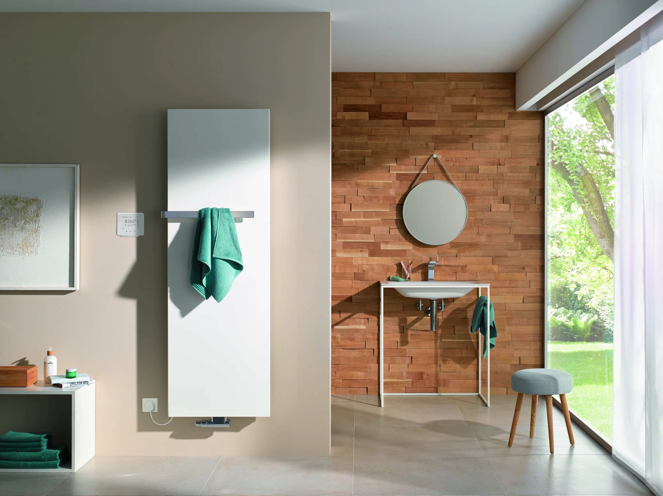 Kermi Design-Elektroheizkörper „Rubeo®“ 67 × 192,5 cm in Weiß