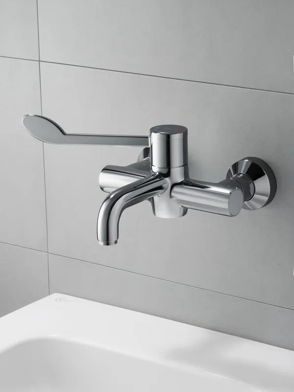 Ideal Standard Wand-Waschtisch-Thermostat Ceraplus Safe SQ Ausladung 240mm absp.S-Anschlüsse Chrom Ideal Standard Wand-Waschtisch-Thermostat Ceraplus Safe SQ Ausladung 240mm absp.S-Anschlüsse Chrom