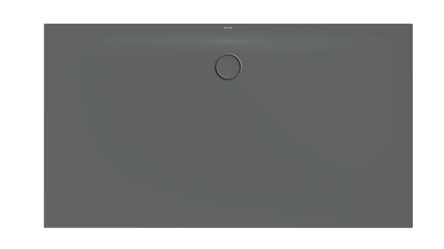 Bette rechteck Duschwanne „BetteFloor Side“ 1800 × 1000 mm ohne Oberflächenbeschichtung, mit BetteGlasur Plus, ohne Wannenträger, in Raven