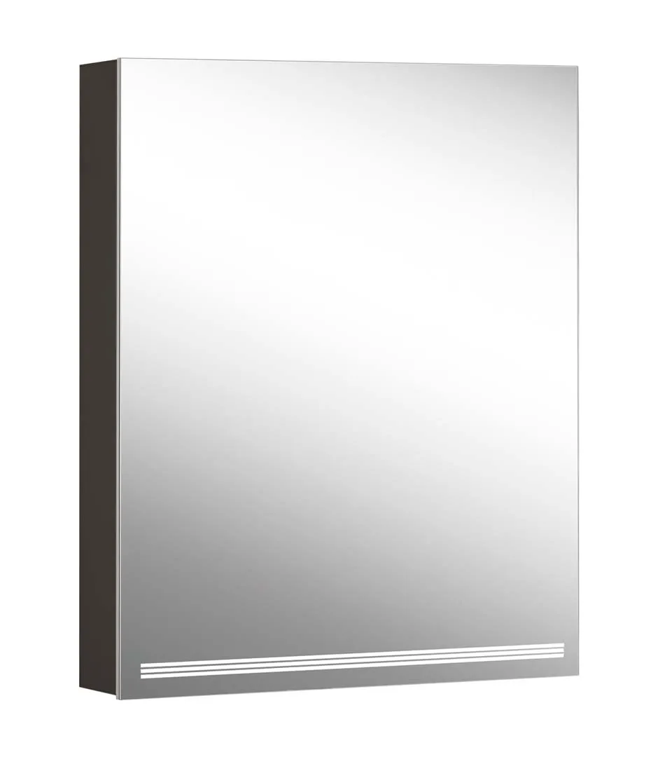 Schneider Spiegelschrank GRACE TW, Modell GRL 60/1/TW/L – 595 x 700 x 120 mm, schwarz matt, verspiegelt Schneider Spiegelschrank GRACE TW, Modell GRL 60/1/TW/L – 595 x 700 x 120 mm, schwarz matt, verspiegelt