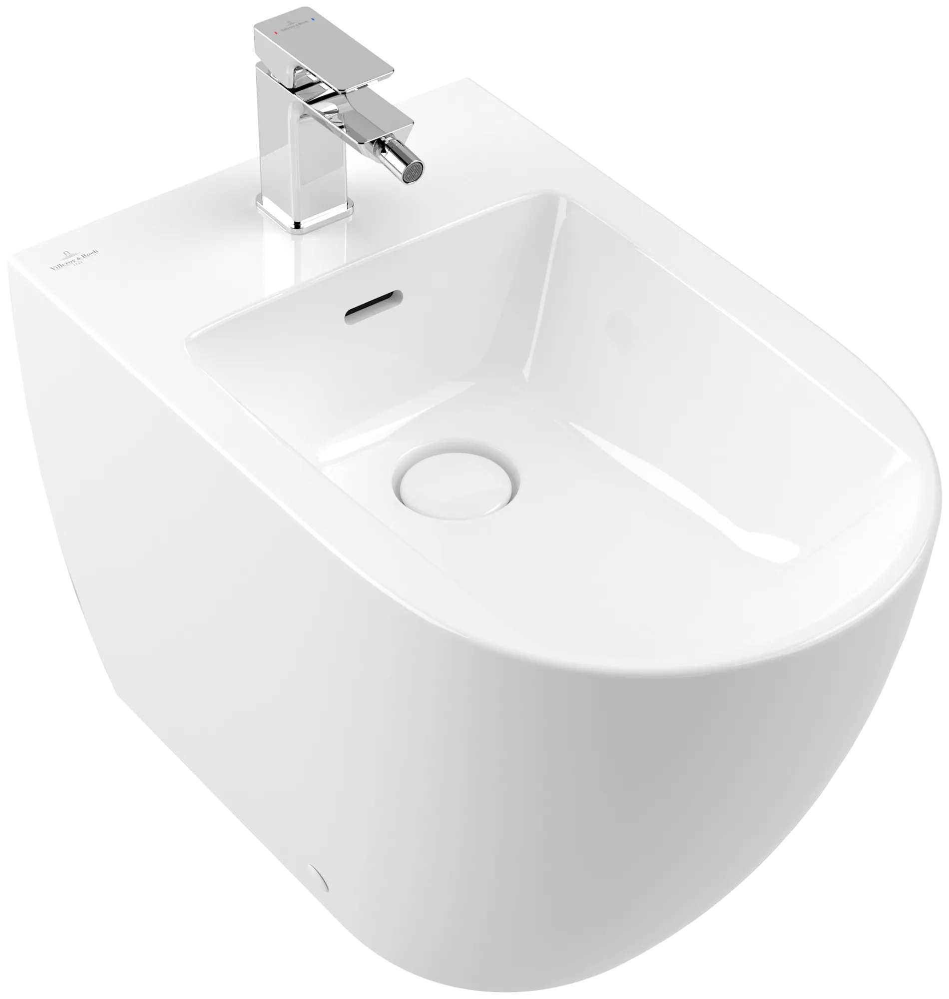 Stand-Bidet „Subway 3.0“ bodenstehend 37 × 40 × 59,5 × 59,5 cm in Weiß Alpin