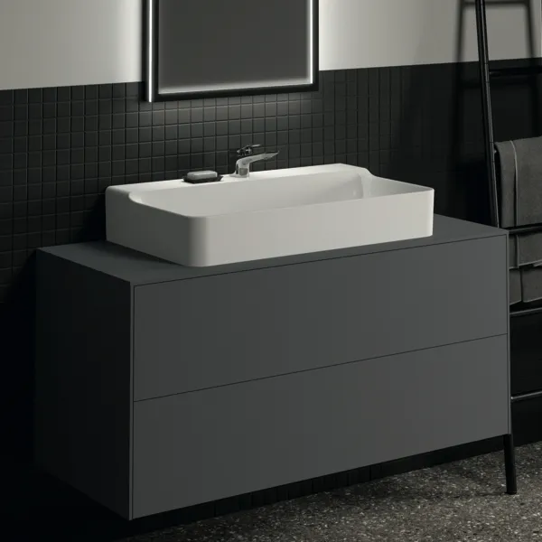 Ideal Standard Waschtischunterschrank Conca, 2 Auszüge, Anthrazit