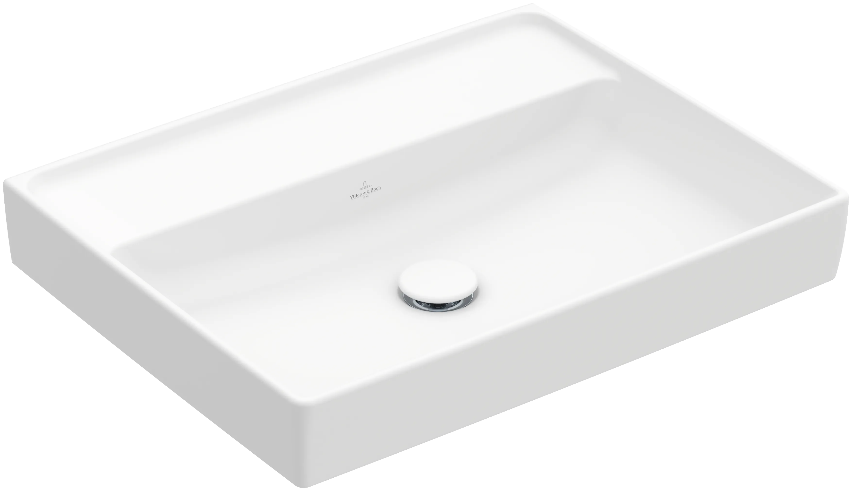 Villeroy & Boch Collaro Waschbecken, 600x470x160mm, Stone White CeramicPlus, TitanCeram, Wandmontage Villeroy & Boch Collaro Waschbecken, 600x470x160mm, Stone White CeramicPlus, TitanCeram, Wandmontage