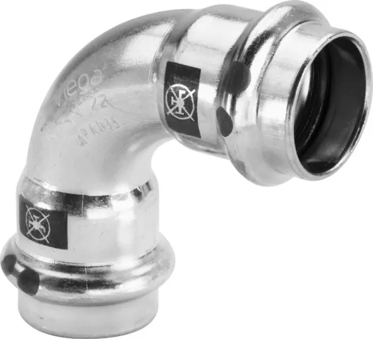 „Prestabo“ 90°-Bogen unlegiert, verzinkt 22 mm VdS-Zulassung „Prestabo“ 90°-Bogen unlegiert, verzinkt 22 mm VdS-Zulassung