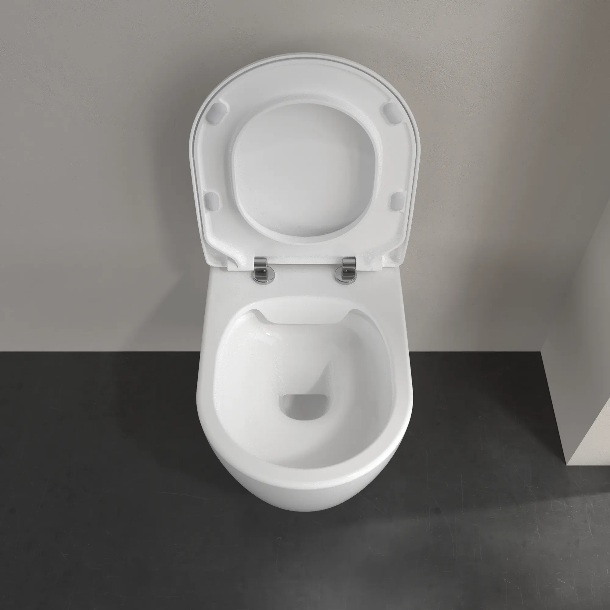 Wand-Tiefspül-WC Combi-Pack DirectFlush „Avento“ mit SlimSeat 37 × 31,5 cm in Weiß Alpin, ohne Spülrand Wand-Tiefspül-WC Combi-Pack DirectFlush „Avento“ mit SlimSeat 37 × 31,5 cm in Weiß Alpin, ohne Spülrand