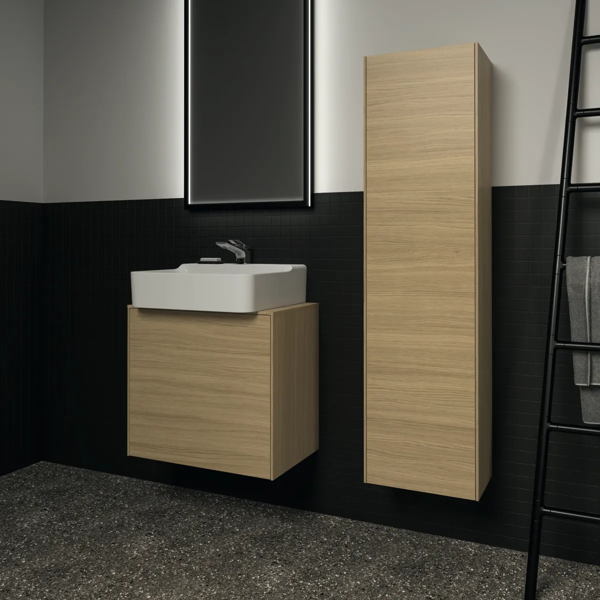 Ideal Standard Conca Halbhochschrank, Eiche hell