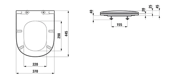 Laufen WC-Sitz+Deckel LUA Slim ohne Absenkautomatik, abnehmbar, passend zu WCs: H824081 H824086 H824087 H820080 H820081 H820083, weiß Laufen WC-Sitz+Deckel LUA Slim ohne Absenkautomatik, abnehmbar, passend zu WCs: H824081 H824086 H824087 H820080 H820081 H820083, weiß