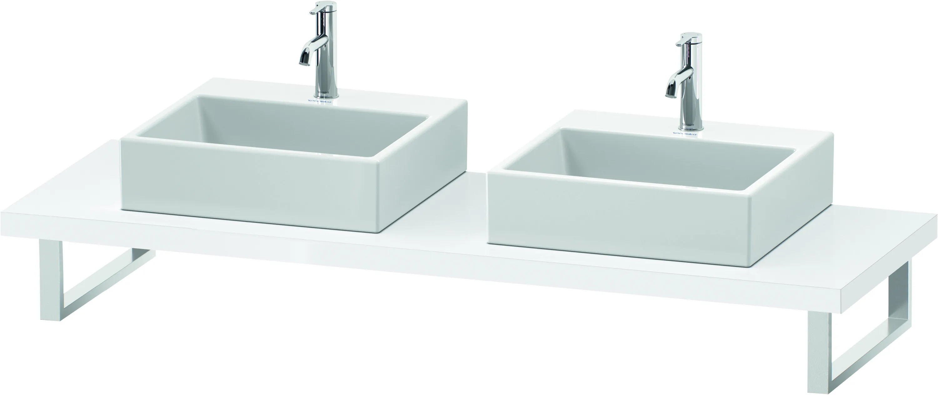 Duravit Konsole „L-Cube“ in Weiß Hochglanz
