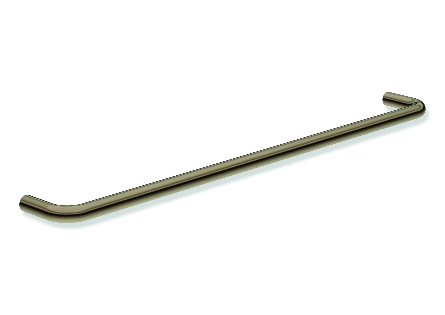 HEWI Badetuchhalter Serie 480, Edelstahl PVD bronze glänzend, Achsmaß 600 mm, Tiefe 75 mm, Durchmesser 18 mm