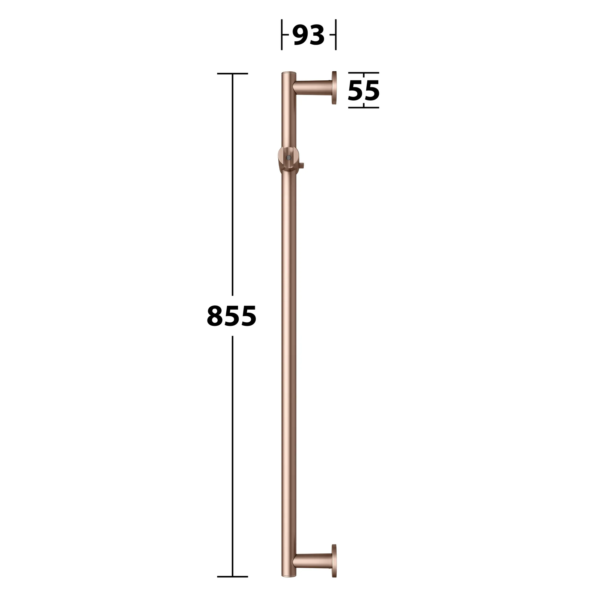 KEUCO IXMO Brausestange rund, mit Brauseschieber 855 mm Rotgold gebürstet KEUCO IXMO Brausestange rund, mit Brauseschieber 855 mm Rotgold gebürstet