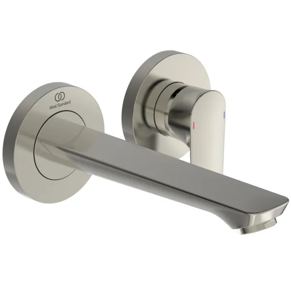 Ideal Standard CONNECT AIR Wand-Waschtischarmatur Unterputz Connect Air A7029GN, 5 l/min., Ausladung 185mm, Silver Storm