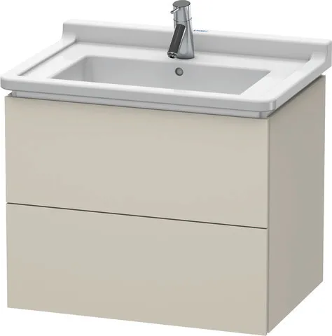 Duravit Waschtischunterschrank wandhängend „L-Cube“ 67 × 55,8 × 46,9 cm Taupe Matt Duravit Waschtischunterschrank wandhängend „L-Cube“ 67 × 55,8 × 46,9 cm Taupe Matt