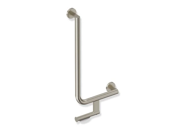 HEWI Winkelgriff mit WC-Papierrollenhalter, System 900, Edelstahl, PVD nickel gebü. HEWI Winkelgriff mit WC-Papierrollenhalter, System 900, Edelstahl, PVD nickel gebü.