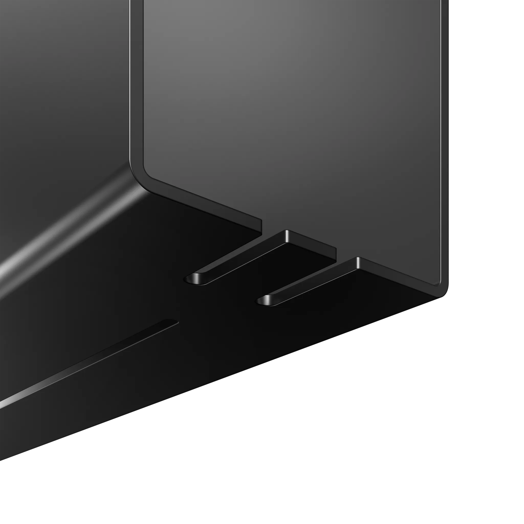 Duschablagen 24951370000 Duschablage einhängbar mit integriertem Haken 320 x 600 x 90 mm schwarzgrau