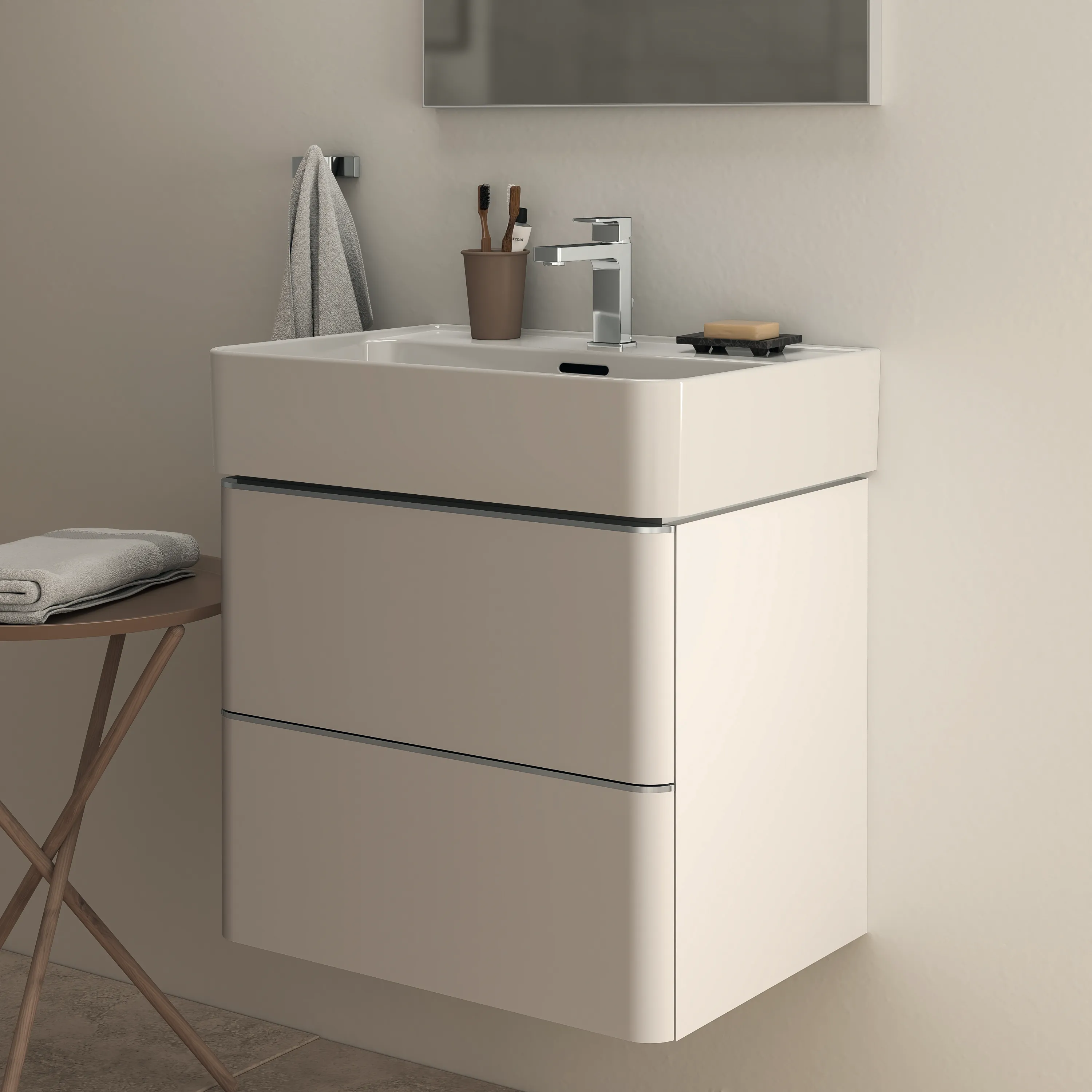 Ideal Standard Waschtisch Strada II, 1 Hahnloch, mit Überlauf, 600x430x170mm, Weiß Ideal Standard Waschtisch Strada II, 1 Hahnloch, mit Überlauf, 600x430x170mm, Weiß