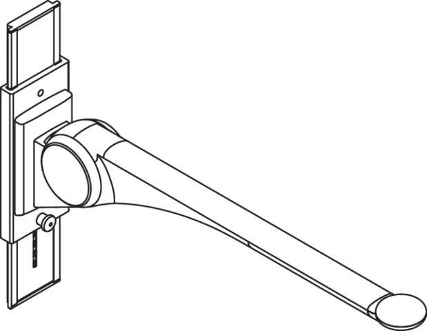 HEWI Stützklappgriff „Serie 802 LifeSystem“