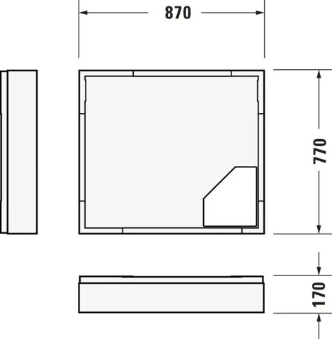 Duravit rechteck Duschwanne „D-Code“ 90 × 80 cm ohne Antislip Duravit rechteck Duschwanne „D-Code“ 90 × 80 cm ohne Antislip