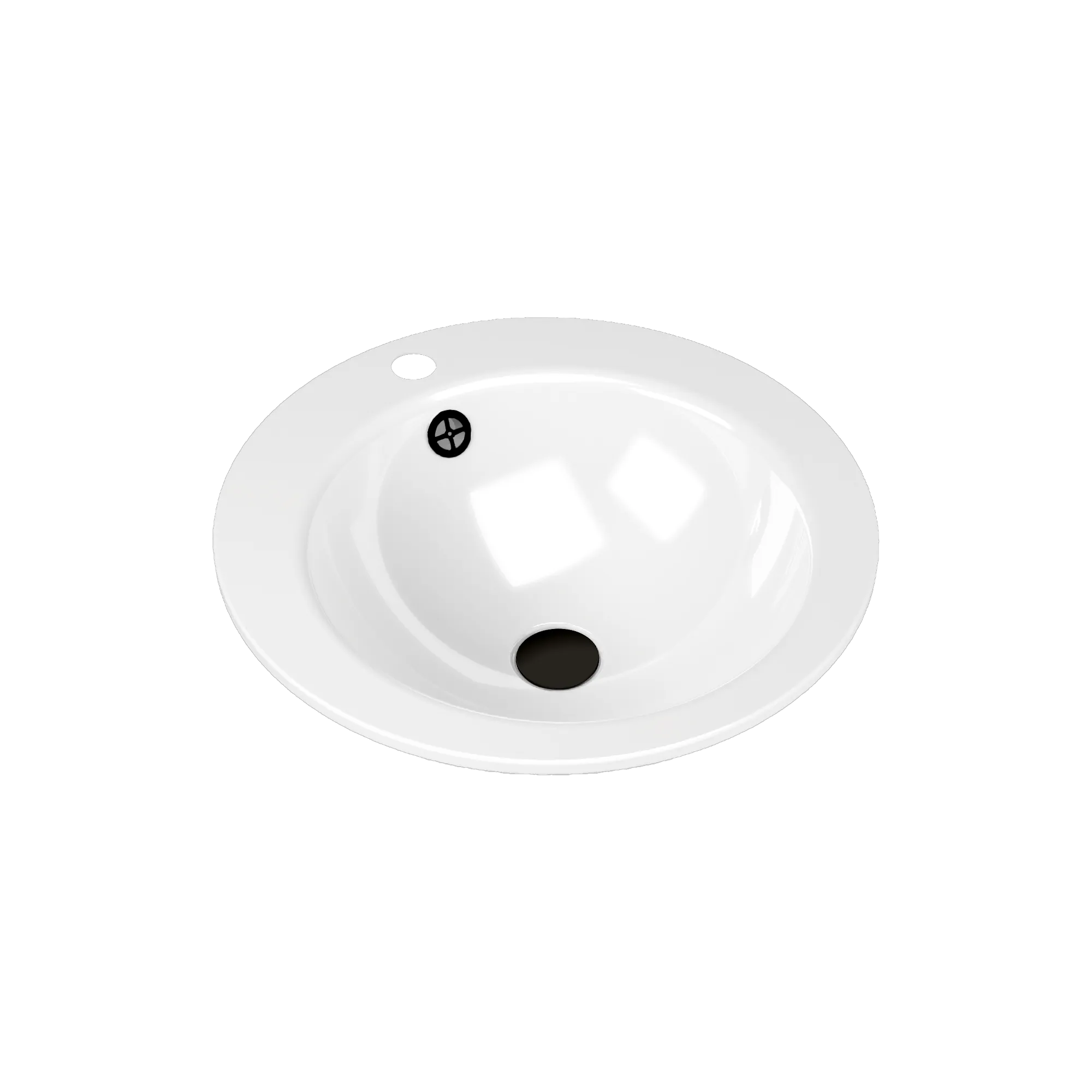 Einbauwaschtisch „Object R“ ⌀ 47,5 × 13,7 cm in alpinweiß Einbauwaschtisch „Object R“ ⌀ 47,5 × 13,7 cm in alpinweiß