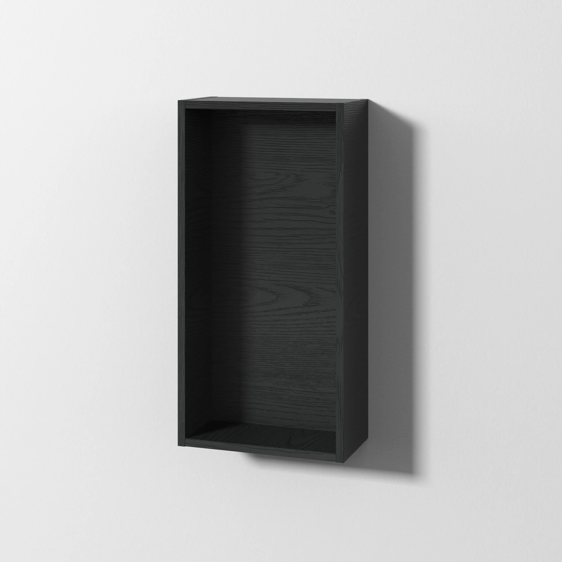 Sanipa Cubes Regalmodul offen Black-Oak 700x350x180 mm, drehbar, horizontal/vertikal montierbar, kombinierbar mit allen Sanipa-Badmöbeln